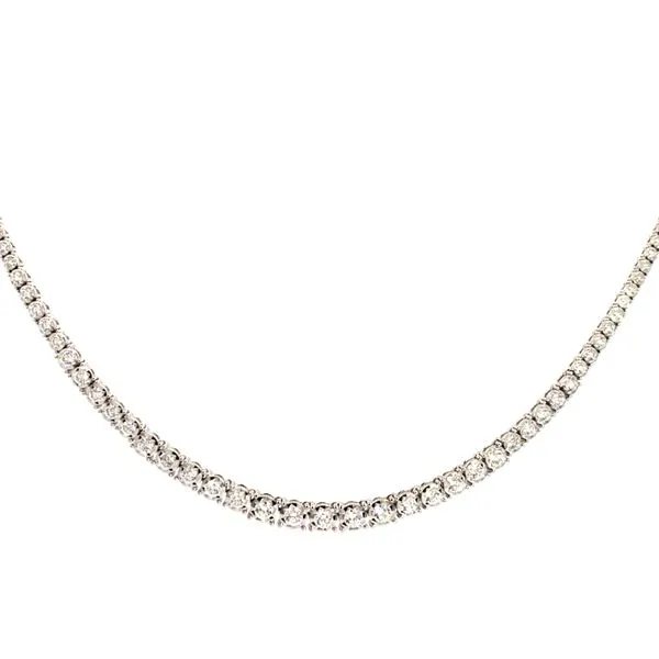 Lady's 14 Karat White Gold Diamond Tennis Necklace With 2.49Tw Round Diamonds SC55005140V7 - Brax jewelers Brax Jewelers Newport Beach, CA