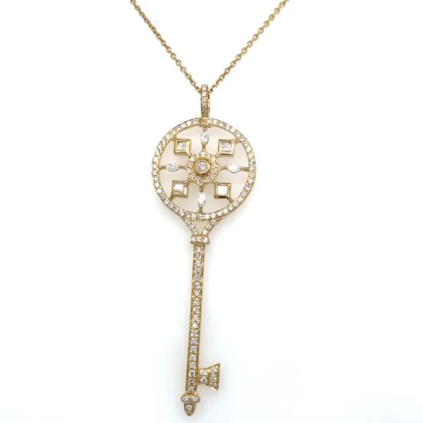Diamond Necklaces 14 Karat Yellow Gold N62008 - Brax jewelers Brax Jewelers Newport Beach, CA