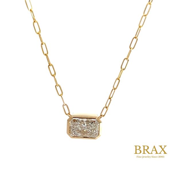 14 Karat Yellow Gold Radiant  Diamond Necklace  - Brax Jewelers Brax Jewelers Newport Beach, CA