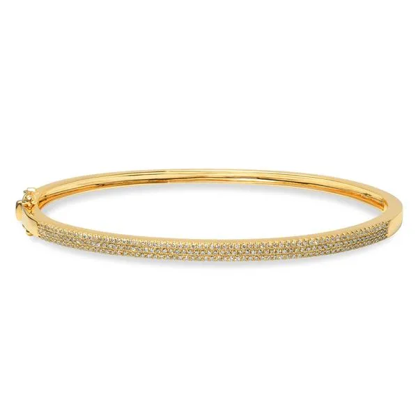 14 Karat Yellow Gold Bangle Bracelet With 0.52Tw Round G SI1 Diamonds SC55002256ZS - Brax Jewelers Brax Jewelers Newport Beach, CA