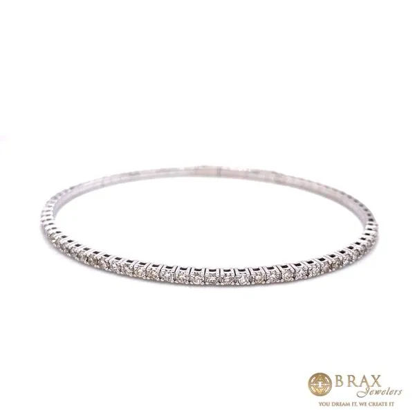 14 Karat White Gold Bracelet with 1.03Tw Round Diamonds Brax Jewelers Newport Beach, CA