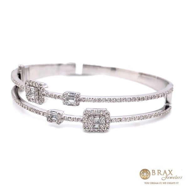 18K White Gold Diamond Bracelet Image 2 Brax Jewelers Newport Beach, CA