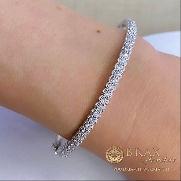 14 Karat White Gold Bracelet With 0.65Tw Round Diamonds, Style Number SC55022763ZS - Brax Jewelers Image 4 Brax Jewelers Newport Beach, CA
