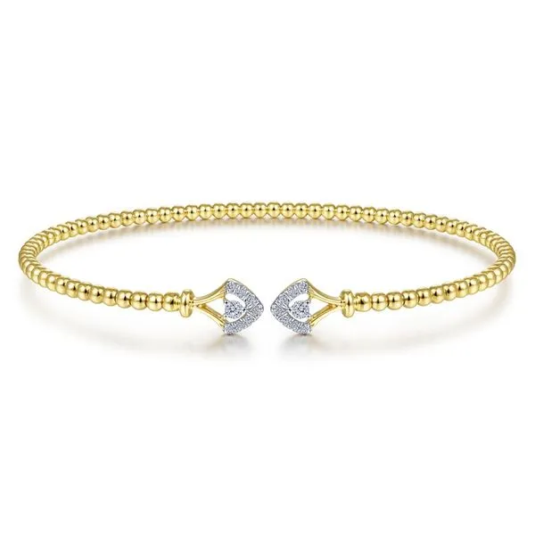 14K Yellow Gold Diamond Bangle Brax Jewelers Newport Beach, CA