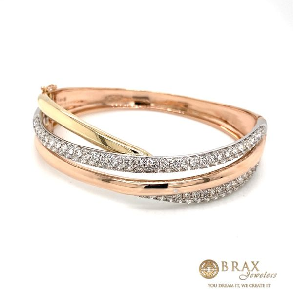 14 Karat Two-Tone Gold Bracelet With 3.85Tw Round Diamonds - Brax Jewelers Image 2 Brax Jewelers Newport Beach, CA