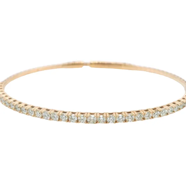 14 Karat Rose Gold Diamond Bracelet with 1.90Tw Round Diamonds - Brax Jewelers Brax Jewelers Newport Beach, CA
