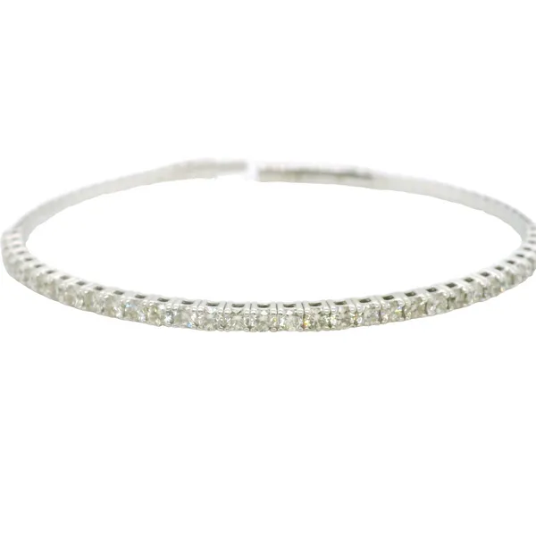 14 Karat White Gold Diamond Bracelet With 1.98Tw Round Diamonds Brax Jewelers Newport Beach, CA