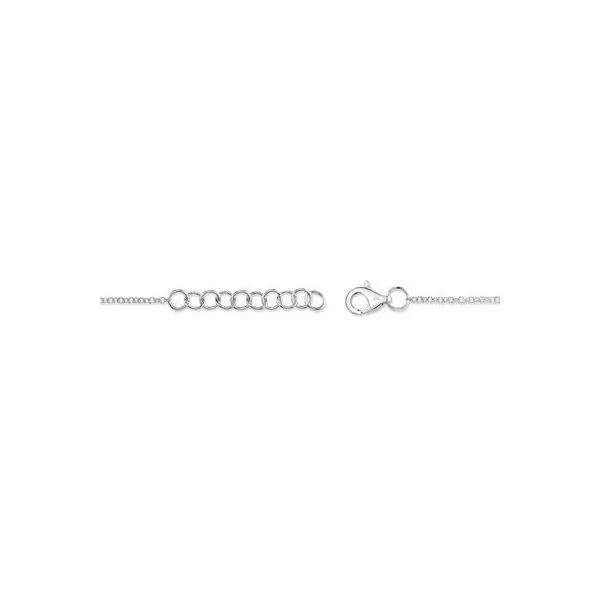Lady's White 14 Karat Pave Heart Bracelet With 0.05Tw Natural Round Diamonds Image 3 Brax Jewelers Newport Beach, CA