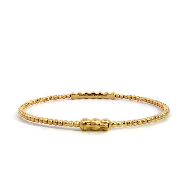 Lady's 14 Karat Yellow Gold Diamond Bangle Bracelet With 0.14Tw Round Natural Diamonds - BG4116-62Y45JJ.LOCK Brax Jewelers Image 2 Brax Jewelers Newport Beach, CA