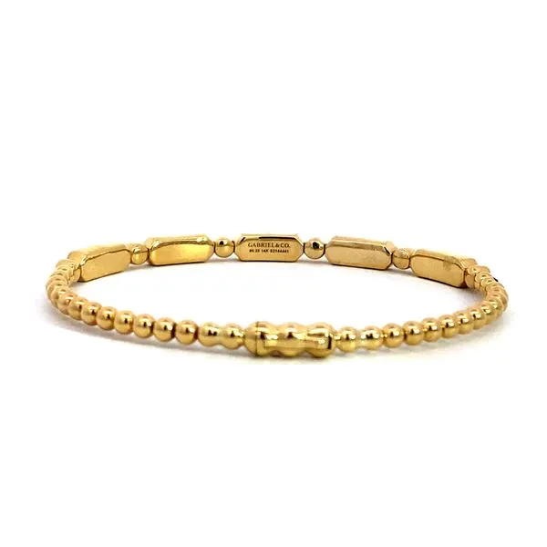 14K Yellow Gold Diamond and Malachite Bangle - BG4940-62Y45MA.LOCK Brax Jewelers Image 2 Brax Jewelers Newport Beach, CA