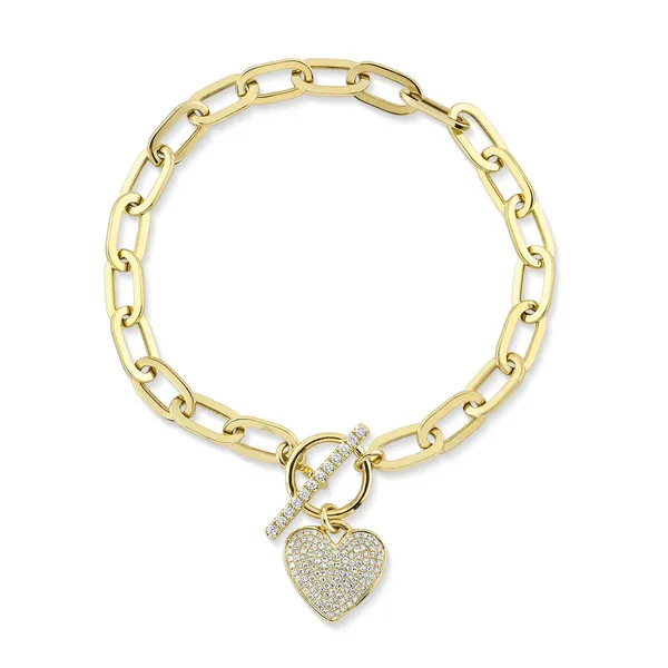 14 Karat Yellow Gold Bracelet with 0.41Tw Round Diamonds SC55024899Z7.5 - Brax Jewelers Brax Jewelers Newport Beach, CA