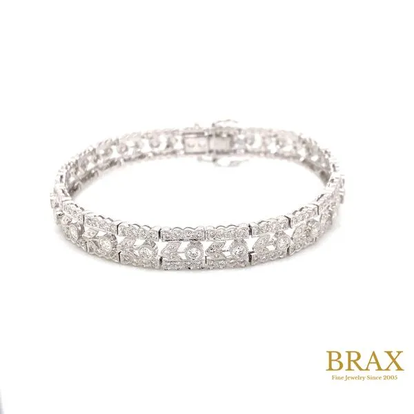 18 Karat White Gold Bracelet With 3.25Tw Round Diamonds - Brax Jewelers Brax Jewelers Newport Beach, CA
