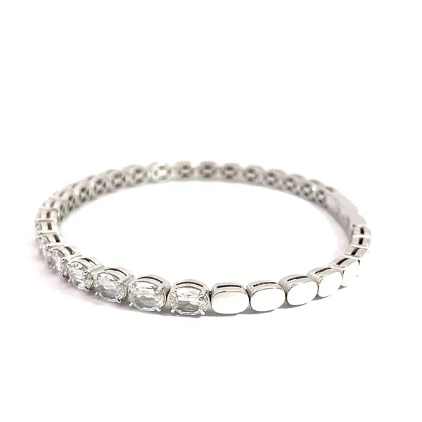 Christopher Design 4.68 Diamond Bracelets 14 Karat White Gold B121B-XLOV500 - Brax jewelers Image 2 Brax Jewelers Newport Beach, CA
