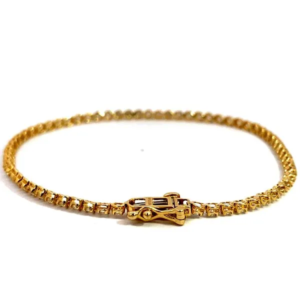 1.00Tw Tennis Lab Grown Diamond Bracelet 14 Karat Yellow ...