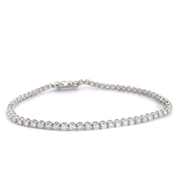 2.00Tw Tennis Lab Grown Diamond Bracelet Set In 14 Karat White Gold Image 3 Brax Jewelers Newport Beach, CA