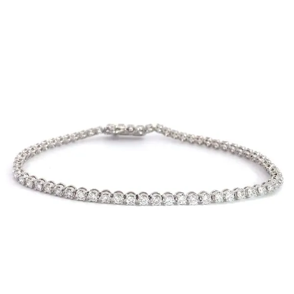2.00Tw Tennis Lab Grown Diamond Bracelet Set In 14 Karat White Gold Brax Jewelers Newport Beach, CA