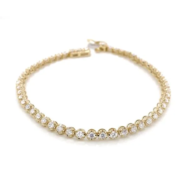 2.00 Tennis Lab Grown Diamond Bracelets 14 Karat Yellow Gold - Brax jewelers Brax Jewelers Newport Beach, CA