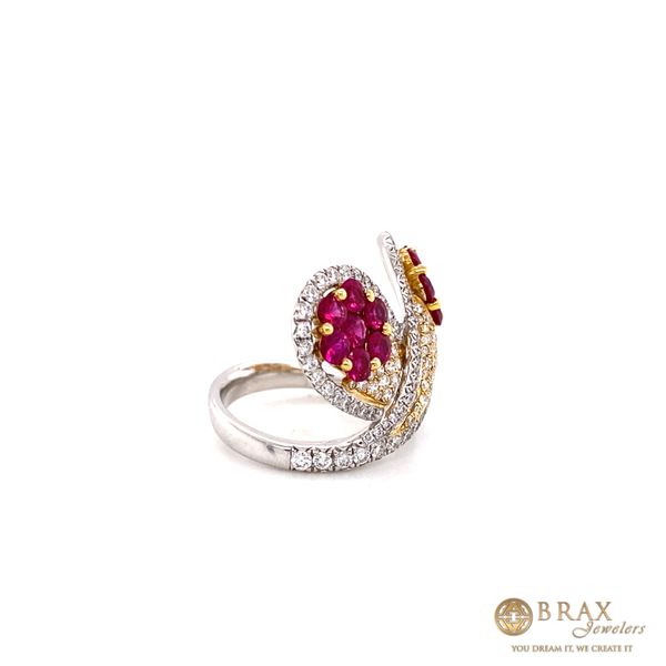 18 Karat Ruby & Diamond Fashion Ring Image 2 Brax Jewelers Newport Beach, CA