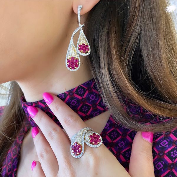 18 Karat Ruby & Diamond Fashion Ring Image 5 Brax Jewelers Newport Beach, CA