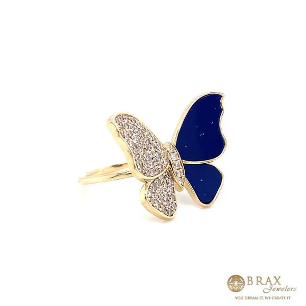 0.46 Lady's Colored Stone Rings - Women's 14 Karat Yellow Gold R913LP-1 - Brax jewelers Image 2 Brax Jewelers Newport Beach, CA
