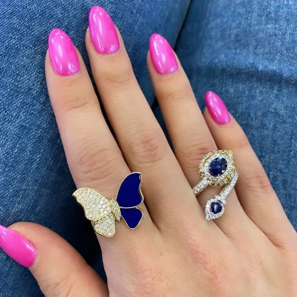 0.46 Lady's Colored Stone Rings - Women's 14 Karat Yellow Gold R913LP-1 - Brax jewelers Image 4 Brax Jewelers Newport Beach, CA
