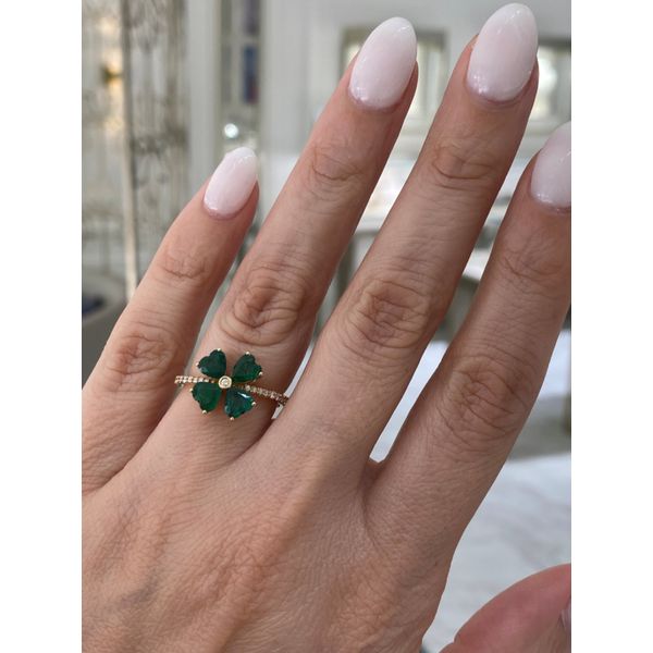 0.17 Lady's Colored Stone Rings - Women's 14 Karat Yellow Gold LD8002-301 - Brax jewelers Image 3 Brax Jewelers Newport Beach, CA
