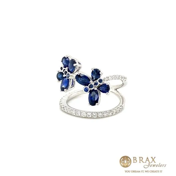 Sapphire Butterfly Fashion Ring Image 2 Brax Jewelers Newport Beach, CA