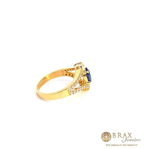 1.03 Lady's Colored Stone Rings - Women's 18 Karat Yellow Gold RG73679 - Brax jewelers Image 2 Brax Jewelers Newport Beach, CA