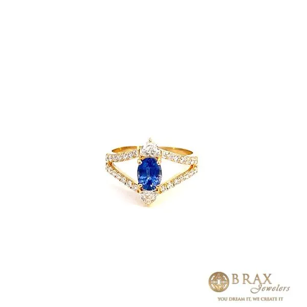 1.03 Lady's Colored Stone Rings - Women's 18 Karat Yellow Gold RG73679 - Brax jewelers Brax Jewelers Newport Beach, CA