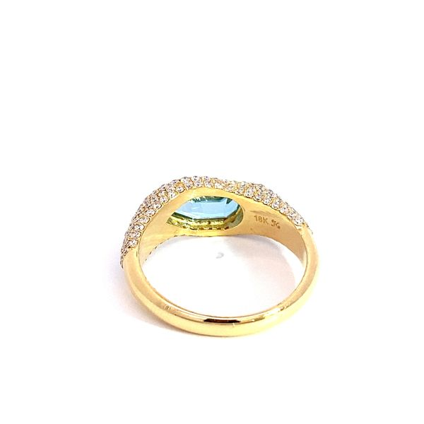 18 Karat Yellow Gold Fashion Ring With 1.44Tw Fantasy Cut Blue Topaz and 0.85Tw Round Diamonds-Brax Jewelers Image 4 Brax Jewelers Newport Beach, CA