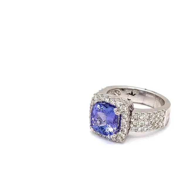 Lady's Classic Colored Stone Rings - Women's 18 Karat White Gold  - Brax jewelers Image 2 Brax Jewelers Newport Beach, CA