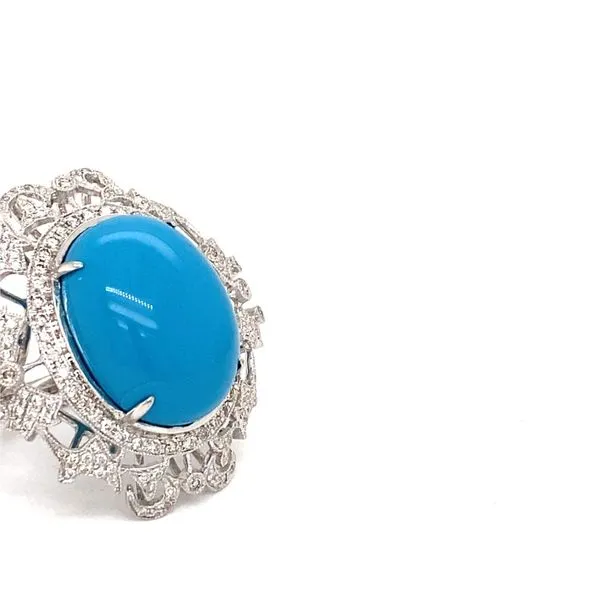 Lady's Classic Colored Stone Rings - Women's 14 Karat White Gold  - Brax jewelers Image 2 Brax Jewelers Newport Beach, CA