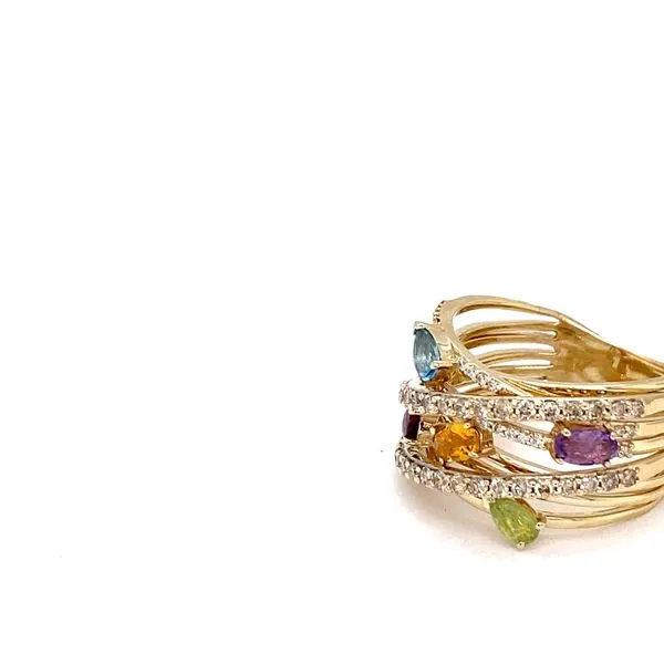 Colored Stone Ring -  14 Karat Yellow Gold  - Brax jewelers Image 2 Brax Jewelers Newport Beach, CA