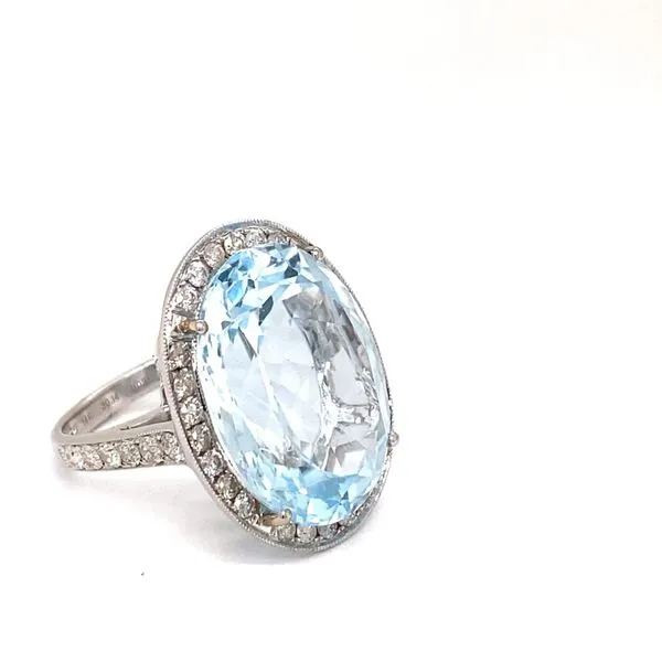 Lady's Colored Stone Rings - Women's 14 Karat White Gold  - Brax jewelers Image 2 Brax Jewelers Newport Beach, CA