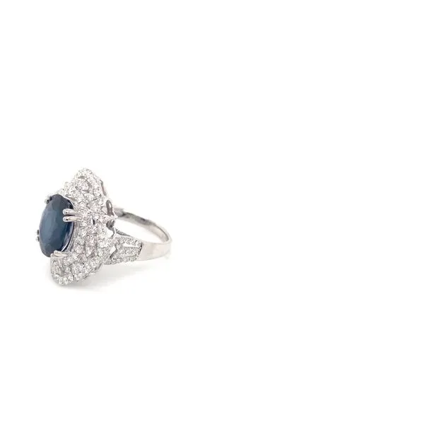 Lady's Colored Stone Rings - Women's 18 Karat White Gold r86778 - Brax jewelers Image 3 Brax Jewelers Newport Beach, CA