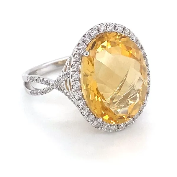 Lady's Colored Stone Rings - Women's 14 Karat White Gold r71496 - Brax jewelers Image 2 Brax Jewelers Newport Beach, CA