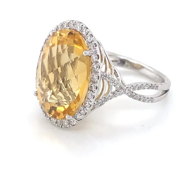 Lady's Colored Stone Rings - Women's 14 Karat White Gold r71496 - Brax jewelers Image 3 Brax Jewelers Newport Beach, CA