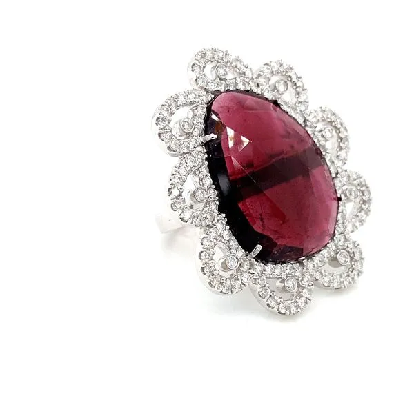 Lady's Colored Stone Rings - Women's 18 Karat White Gold Brax jewelers Image 2 Brax Jewelers Newport Beach, CA