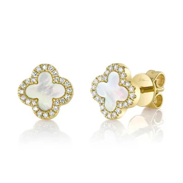 0.11 Lady's Colored Stone Earrings 14 Karat Yellow Gold sc55025137v2 - Brax jewelers Brax Jewelers Newport Beach, CA