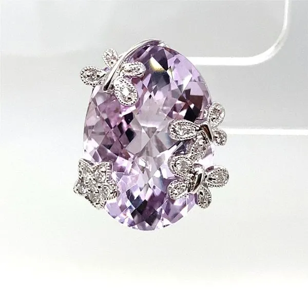Lady's Colored Stone Earrings 18 Karat White Gold - Brax jewelers Image 2 Brax Jewelers Newport Beach, CA