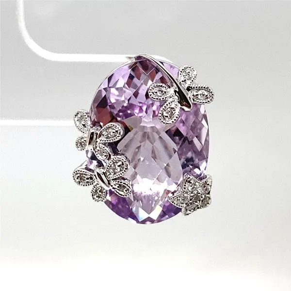 Lady's Colored Stone Earrings 18 Karat White Gold - Brax jewelers Image 3 Brax Jewelers Newport Beach, CA