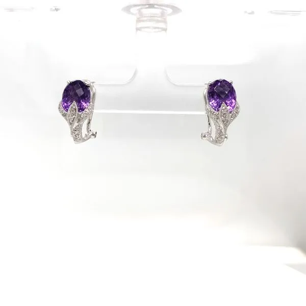 4.25 Colored Stone Earrings 18 Karat White Gold - Brax jewelers Brax Jewelers Newport Beach, CA