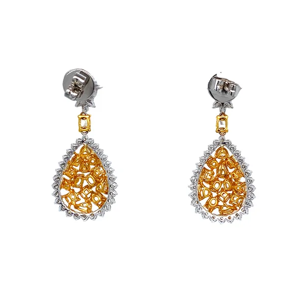 2.12 Lady's Colored Stone Earrings 18 Karat White Gold e82195 - Brax jewelers Image 2 Brax Jewelers Newport Beach, CA