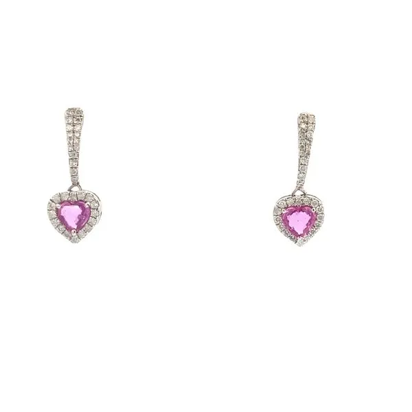Lady's Colored Stone Earrings 18 Karat White Gold Brax jewelers Brax Jewelers Newport Beach, CA