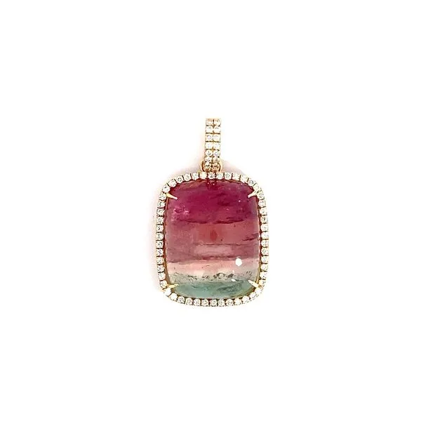 18 Karat Yellow Gold Tourmaline Pendants Brax Jewelers Newport Beach, CA