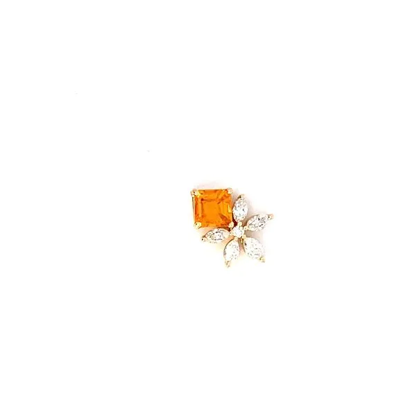 18 Karat Yellow Gold Pendant With 1.27Tw Heart Garnet and 0.53Tw Round Diamonds - Brax Jewelers Brax Jewelers Newport Beach, CA