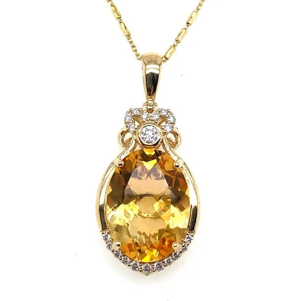 7.45  Colored Stone Pendants 14 Karat Yellow Gold  - Brax jewelers Brax Jewelers Newport Beach, CA
