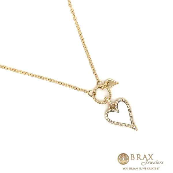 Heart Mother of Pearl Necklace in Yellow 14 Karat Gold - Brax Jewelers Image 2 Brax Jewelers Newport Beach, CA