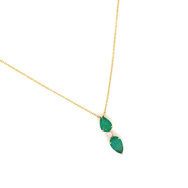 Lady's Colored Stone Necklace 18 Karat Yellow Gold  - Brax jewelers Image 3 Brax Jewelers Newport Beach, CA