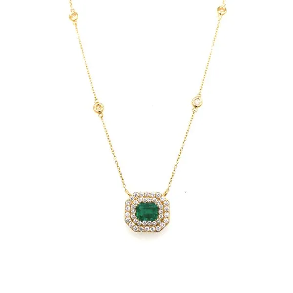 0.73 Lady's Colored Stone Necklace 18 Karat Yellow Gold ng78079 - Brax jewelers Brax Jewelers Newport Beach, CA